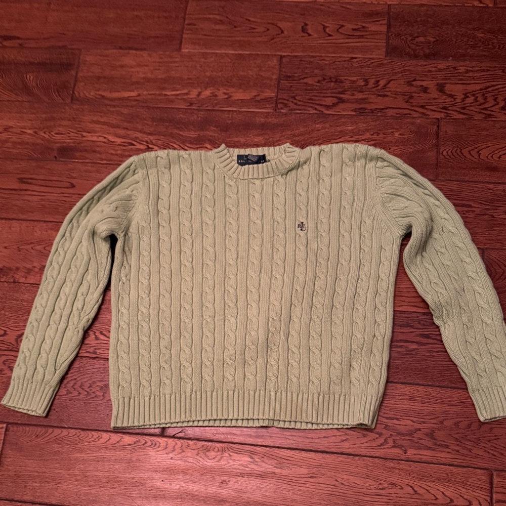 Lauren Ralph Lauren Cable Knit Sweater - Light Green